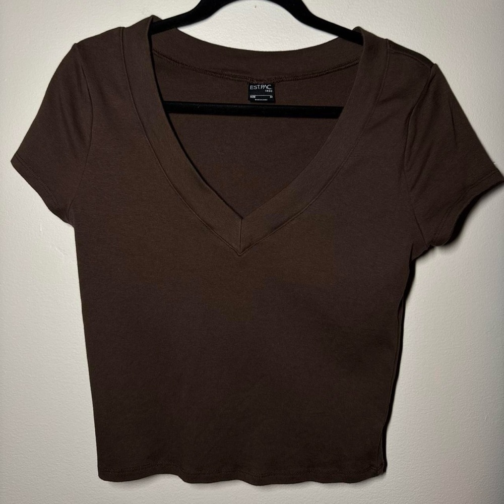 PacSun Brown V-Neck top